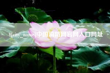 北票中国消防网官网入口网址