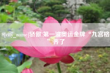 北票骄傲!第一波奥运金牌“九宫格”齐了
