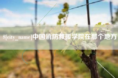 北票中国消防救援学院在那个地方