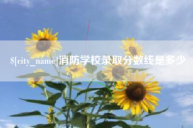北票消防学校录取分数线是多少