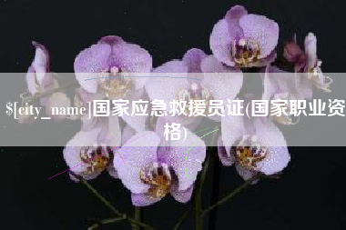 北票国家应急救援员证(国家职业资格)