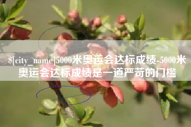 北票5000米奥运会达标成绩-5000米奥运会达标成绩是一道严苛的门槛