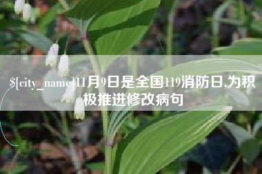 北票11月9日是全国119消防日,为积极推进修改病句