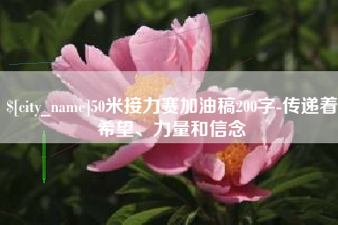北票50米接力赛加油稿200字-传递着希望、力量和信念