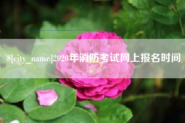 北票2020年消防考试网上报名时间