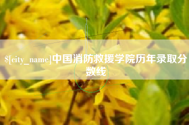 北票中国消防救援学院历年录取分数线