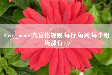 北票九宫格规则,每行,每列,每个粗线都有1-9