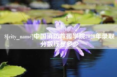 北票中国消防救援学院2020年录取分数线是多少