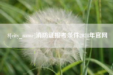 北票消防证报考条件2024年官网