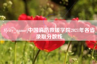 北票中国消防救援学院2021年各省录取分数线