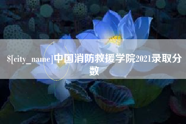 北票中国消防救援学院2021录取分数