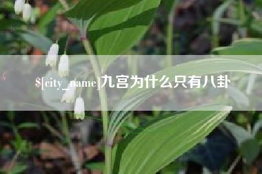 北票九宫为什么只有八卦