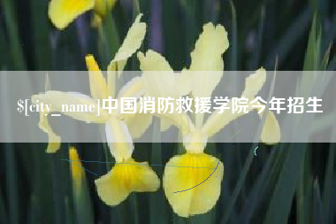 北票中国消防救援学院今年招生