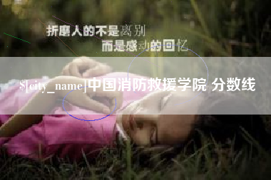 北票中国消防救援学院 分数线