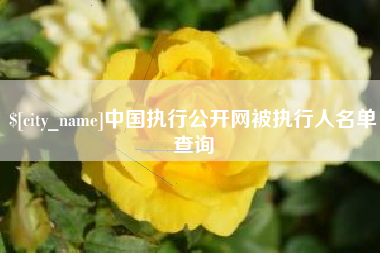 北票中国执行公开网被执行人名单查询