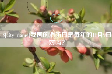 北票我国的消防日是每年的11月9日对吗？