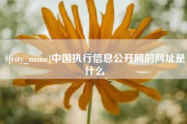 北票中国执行信息公开网的网址是什么