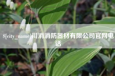 北票川消消防器材有限公司官网电话