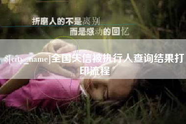 北票全国失信被执行人查询结果打印流程