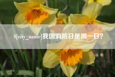 北票我国消防日是哪一日？