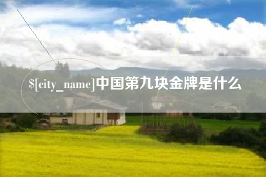 北票中国第九块金牌是什么