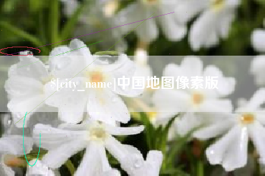 北票中国地图像素版