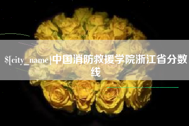 北票中国消防救援学院浙江省分数线