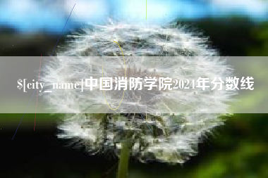 北票中国消防学院2024年分数线
