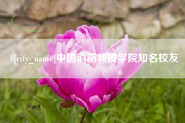 北票中国消防救援学院知名校友