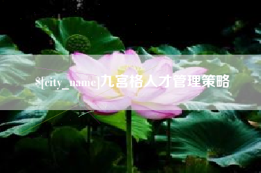 北票九宫格人才管理策略