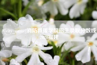 北票消防救援学院招生录取分数线2020福建