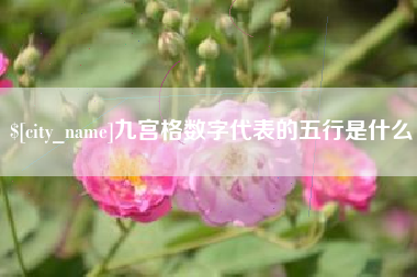 北票九宫格数字代表的五行是什么